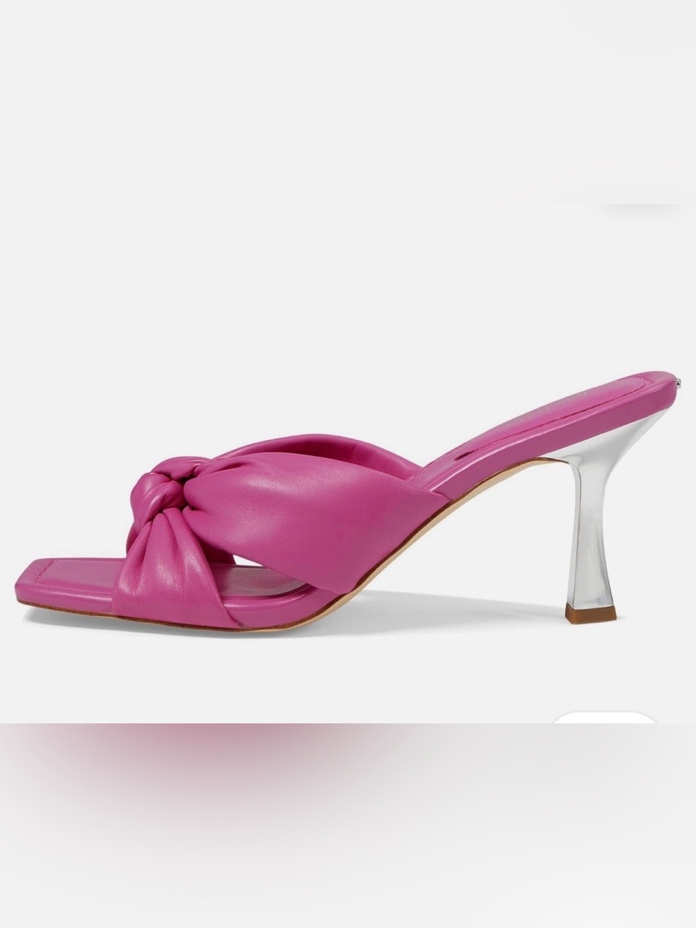 Michael Kors Elena Kitten Heeled Sandal hot pink 8M - Picture 5 of 7